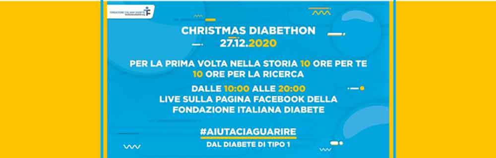 CHRISTMAS DIABETHON 2020, 10 ore per la ricerca sul diabete tipo 1