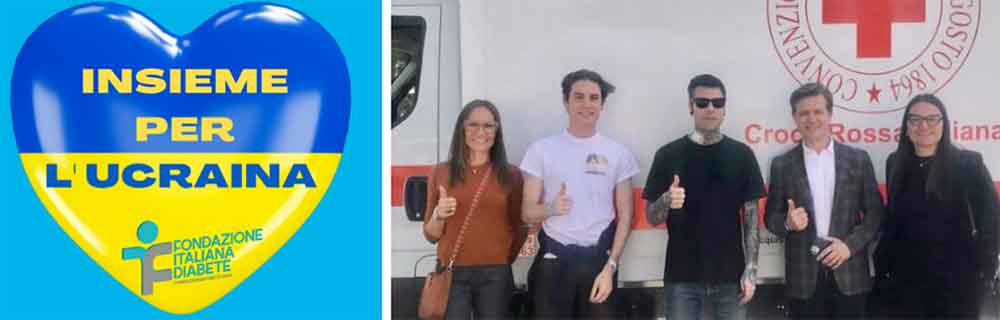 Fondazione Italiana Diabete, Fedez e Croce Rossa uniti per l’emergenza Ucraina